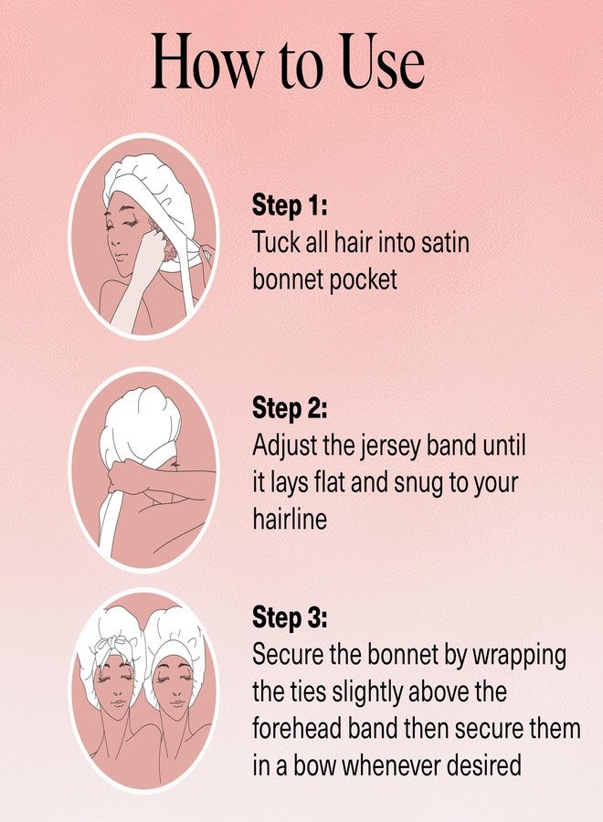 Kitsch XL Satin Bonnet for Sleeping - Softer Than Silk Bonnet For Sleeping Women - Secure Fit, Adjustable, Night Cap For Curly & Textured Hair - Prevents Breakage, Tangles & Thinning - Cherry Print - Image 5