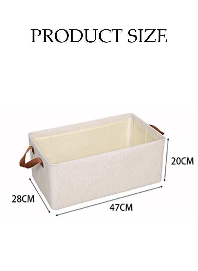 DUNISO Wardrobe organizer 3 pieces, foldable fabric wardrobe clothing storage box with sturdy handles, 35L large capacity shelf storage basket, metal frame storage box for storing clothes and toys  - Image 4