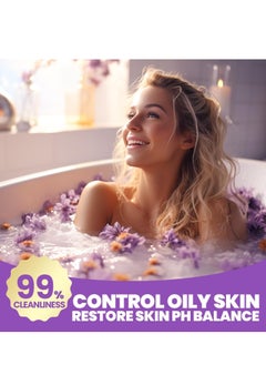 spa luxetique Spa Luxetique Spa Gift Basket Lavender Fragrance, Luxurious 8pc Gift Baskets for Women, Cute Bath Tub Holder, Best Holiday Gift Set for Women Includes Shower Gel, Bubble Bath, Body Butter & More  - Image 4