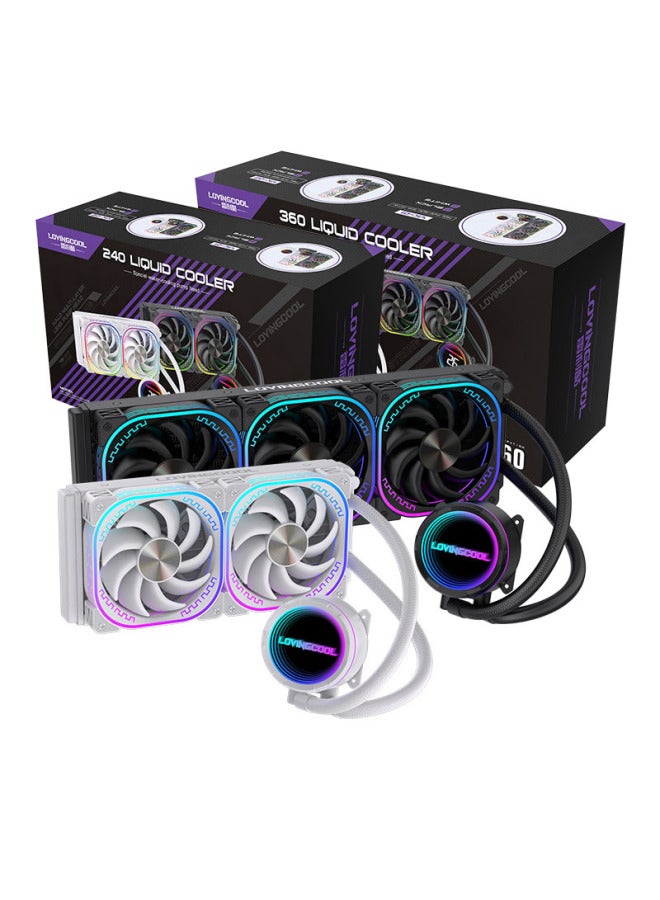 LOVINGCOOL Cpu Water Cooler Thousand Layer Mirror 240 Argb Temperature Control Amd Mystic Light Sync 2011 All-in-one Inter - Image 5