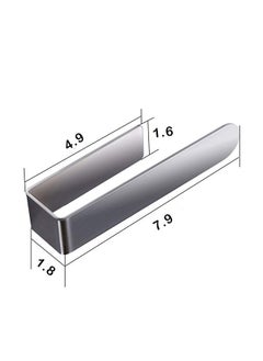 Generic Hand Towel Holder, Stainless Steel Hand Towel Holder, Self Adhesive Hand Towel Holder, for Bathroom/Kitchen, Adhesive and Wall Mounted(Silver）  - Image 2