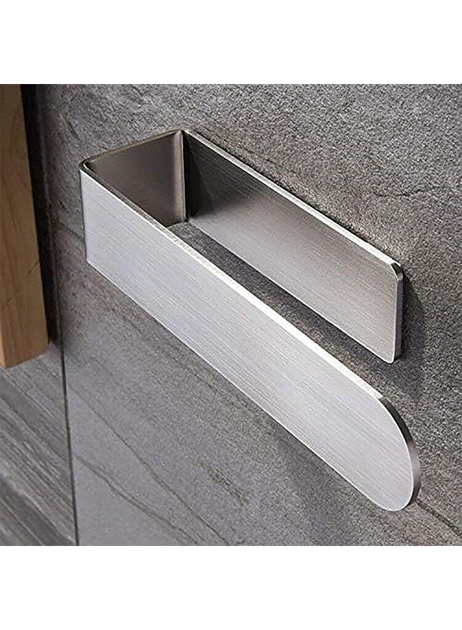 Hand Towel Holder, Stainless Steel Hand Towel Holder, Self Adhesive Hand Towel Holder, for Bathroom/Kitchen, Adhesive and Wall Mounted(Silver） - Image 4