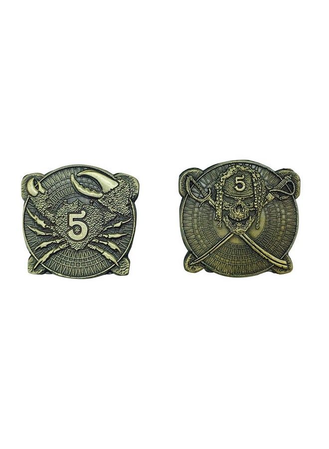 Norse Foundry Pirate Variety Set Of 10 (Plated Metal Novelty) Adventure Coins For Rpg Larp Dnd Pathfinder Treasure Booty - Image 5