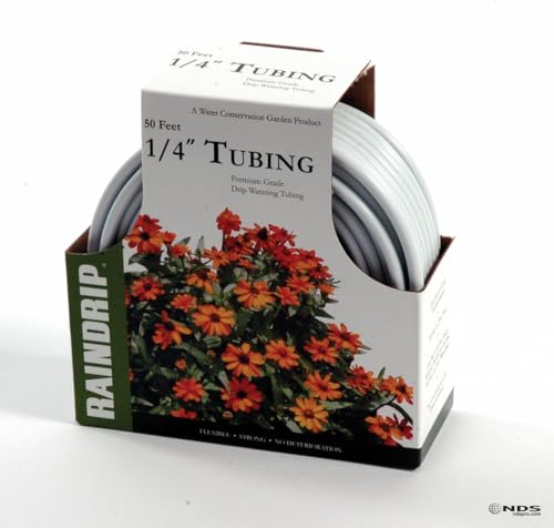 Raindrip R255DT 1/4-Inch Drip Irrigation Supply Tubing, 50 Foot, , for Drip Irrigation, Drip Emitters, Irrigation Parts, Systems, White Polyethylene - Image 5