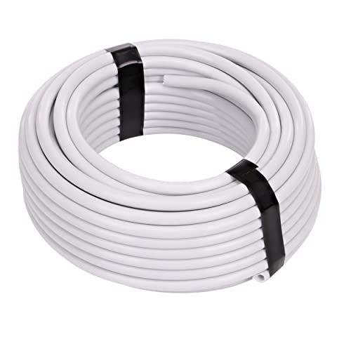 Raindrip R255DT 1/4-Inch Drip Irrigation Supply Tubing, 50 Foot, , for Drip Irrigation, Drip Emitters, Irrigation Parts, Systems, White Polyethylene - Image 1