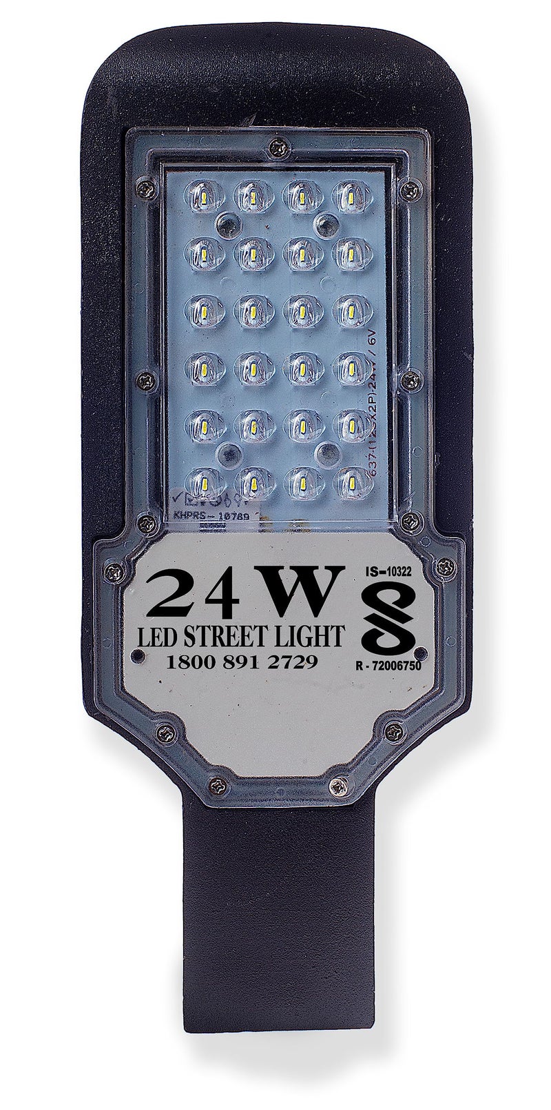 PE 24 Watt Lens LED Street Light, Outdoor Halogen Waterproof IP65 Full PVC Body, 140 Per watt Lumens 2 Year Warranty (Pack of 1) - Image 1