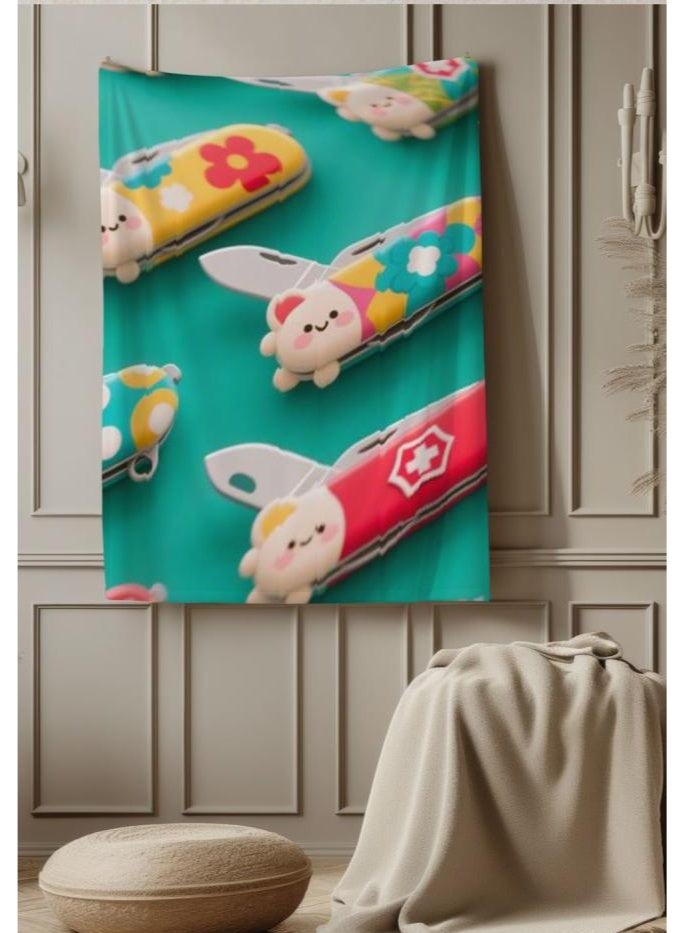 عام بطانية رقيقة من الفانيلا (حرارة ومريحة، ومناسبة للنوم واستخدام اللعبة والغبار والرمل) 150 سم * 200 سم - 1029 - Image 4