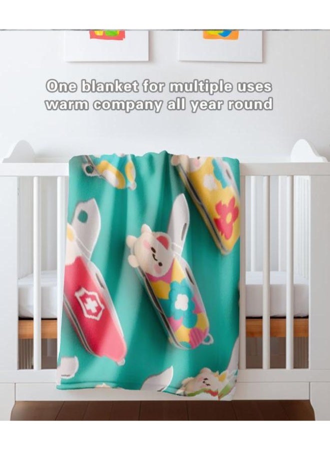 عام بطانية رقيقة من الفانيلا (حرارة ومريحة، ومناسبة للنوم واستخدام اللعبة والغبار والرمل) 150 سم * 200 سم - 1029 - Image 5