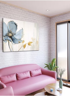 LOWHA Canvas Wall Art Stretched Over Wooden Frame with Flower Abstract Painting  - Image 2