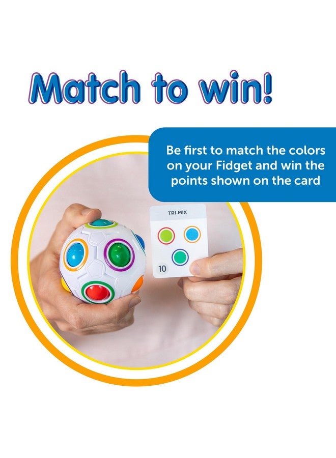 Continuum Games Fidget About It The Fast Paced Puzzle Dice Rolling Fidget Toy Board Game - Click The Orbs and Solve The Puzzles On The Cards - Fun for Family Game Nights - 2-4 Players Ages 6 and Up - Image 4