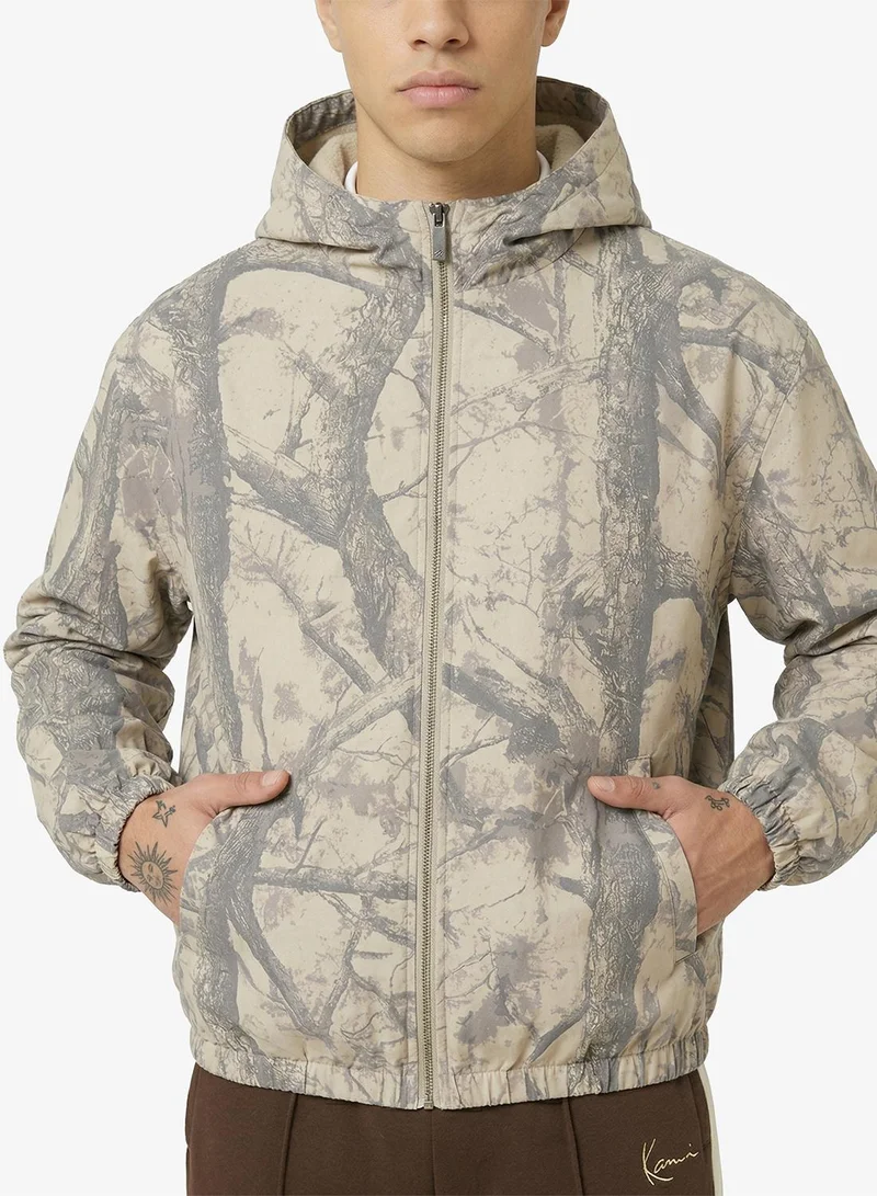 Karl Kani  Signature Wood Camo Oversized Work Jacket for Men | Best Price UAE