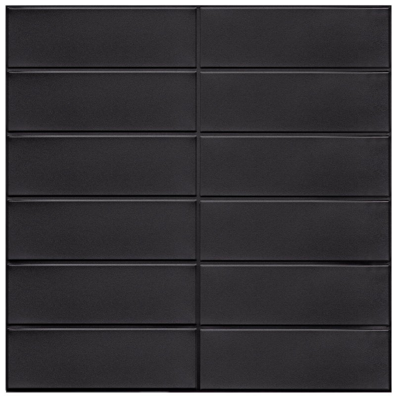 AdoDecor Backsplash Tile for Kitchen Peel and Stick, New Upgrade Premium Matte Black Stick on Tiles for Backsplash Kitchen, Matte Black (10-Sheet). - Image 1
