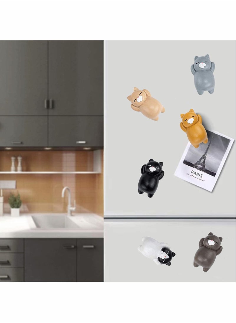NIBEMINENT - Bear 3D Resin Fridge Magnet for Whiteboard, Office, Photos, Notes, Decorative Magnets Gifts Cat Lady Lovers 6 Pcs - Image 1