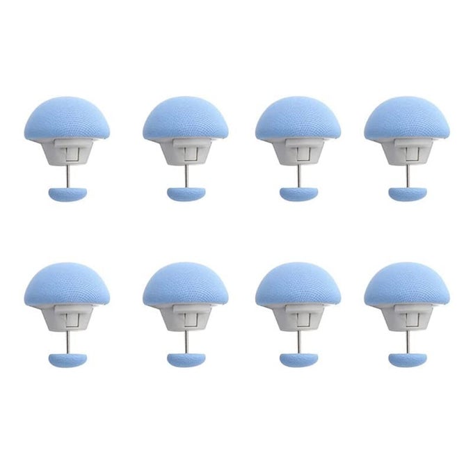 MUSHROOMSHAPED DUVET CLIPS NONSLIP UNBREAKABLE QUILT HOLDER FASTENERS RUSTPROOF DUVET COVER FIXTURES FOR COMFORTERS 8 BLUE