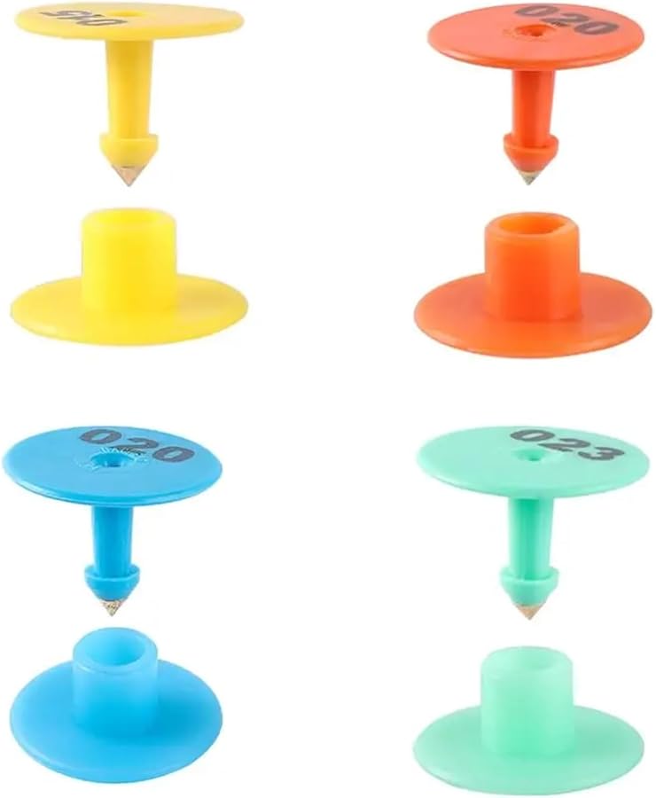 Blue Sheep Ear Tags 200pcs Anti Shedding Round Swine Sow Livestock Identification - Image 4