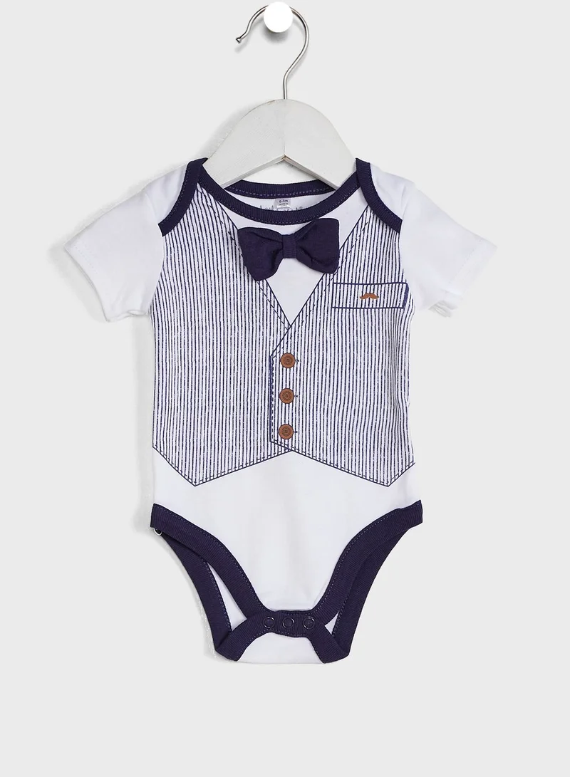 Little Gent Infant 3 Piece Striped Gift Set