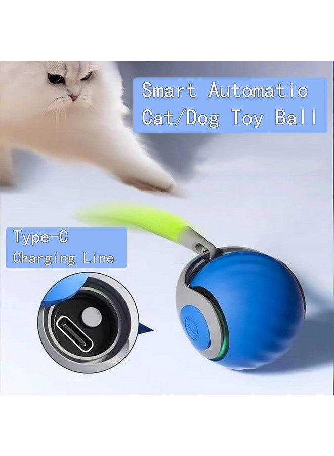 2 Pack Automatic Moving Dog Toy Ball,Smart Interactive Cat Toy Ball with Tail&Interactive Sensor,(2Packs Orange) - Image 4