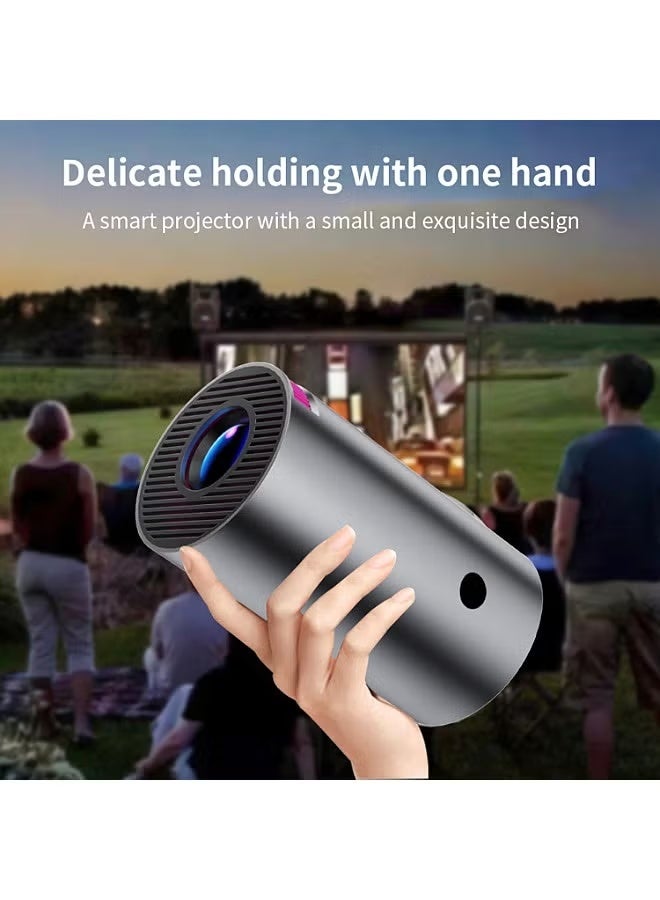 نيوترل جهاز عرض صغير قابل للدوران - يدعم 4K - جهاز عرض ذكي مزود بواي فاي مزدوج النطاق 5G وبلوتوث 5.0 - سينما منزلية محمولة - متوافق مع Android/iOS/Windows/TV Sticks/HDMI/USB (أسود) - Image 5