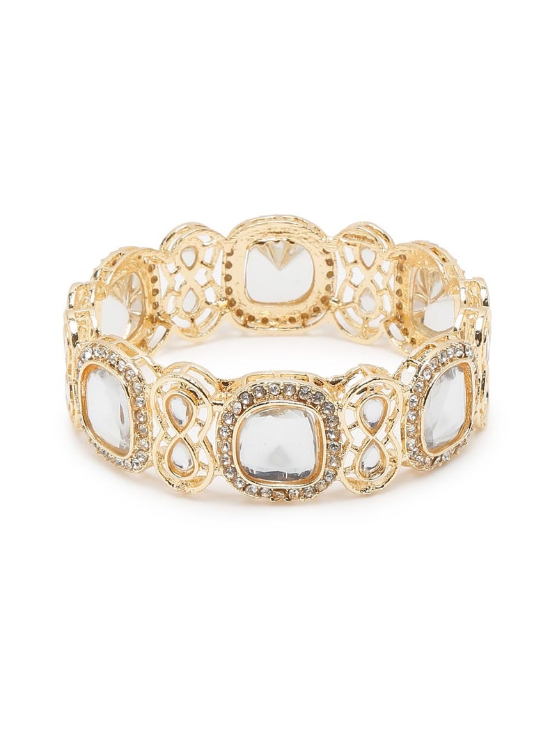 YouBella Jewellery for women Traditional Gold Plated Jewelry Bracelet Bangles for Women and Girls (2.6) - Image 2