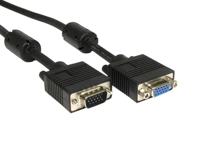 15 Pin VGA Male to 15 Pin VGA Female M/F Extension Cable 1.5 Meter