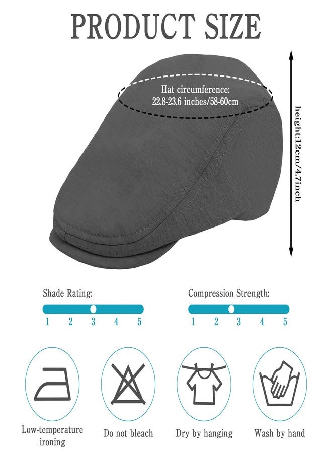 UCEHIPAW 14 Pcs Newsboy Hat Classic Style Men Flat Caps Cabbie Hunting Hat Set for Golf, Hiking and Outdoor Sports Multi - Image 3