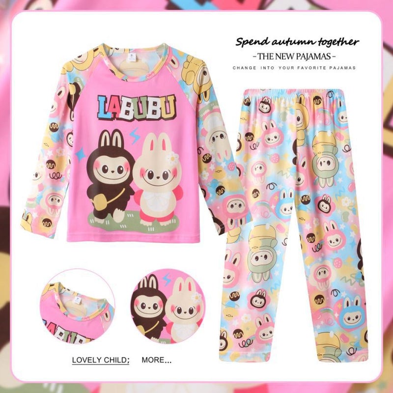 Children'S Clothing Children'S Underwear Suit Cute Cartoon Boys And Girls Autumn Clothes Autumn Pants Pajamas Home Clothes - Image 4