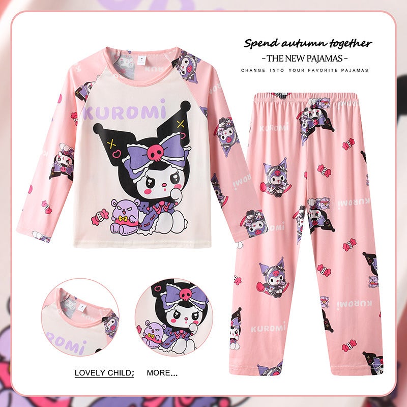 Children'S Clothing Children'S Underwear Suit Cute Cartoon Boys And Girls Autumn Clothes Autumn Pants Pajamas Home Clothes - Image 2