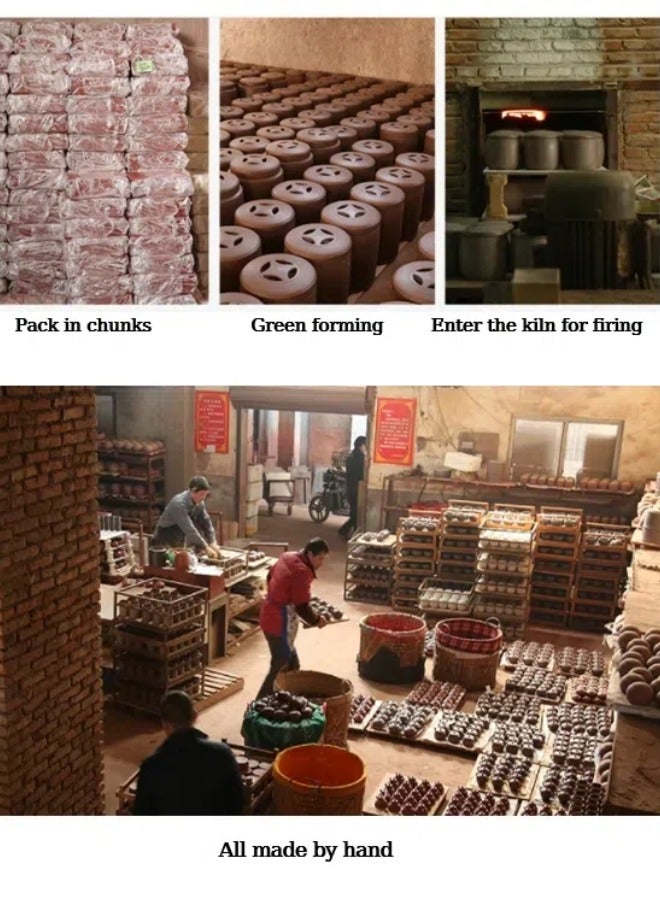 8-مجموعة الصينية Yixing الطين وعاء الشاي مجموعة، تقليدية غونغفو الشاي مجموعة مع صندوق الهدايا، غرامة زيشا وعاء الشاي السيراميك للمنزل / المكتب / الهدايا (الطين الأرجواني) - Image 5