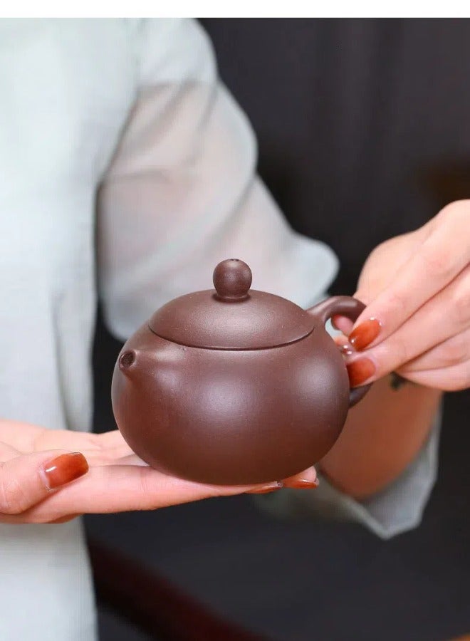 8-مجموعة الصينية Yixing الطين وعاء الشاي مجموعة، تقليدية غونغفو الشاي مجموعة مع صندوق الهدايا، غرامة زيشا وعاء الشاي السيراميك للمنزل / المكتب / الهدايا (الطين الأرجواني) - Image 3