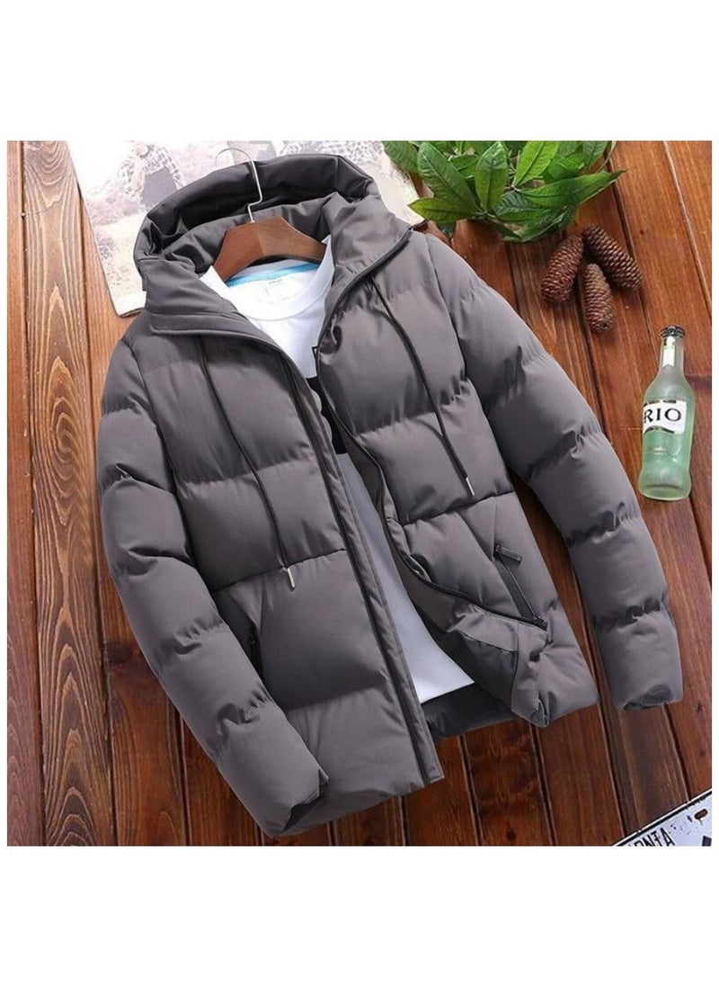 Generic Men's Short Korean Version Slim Cotton Padded Jacket 