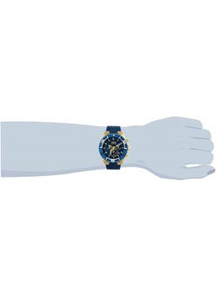 Invicta Men Aviator Stainless Steel Quartz Watch With Silicone Strap Blue 25 Model 22525  - Image 4
