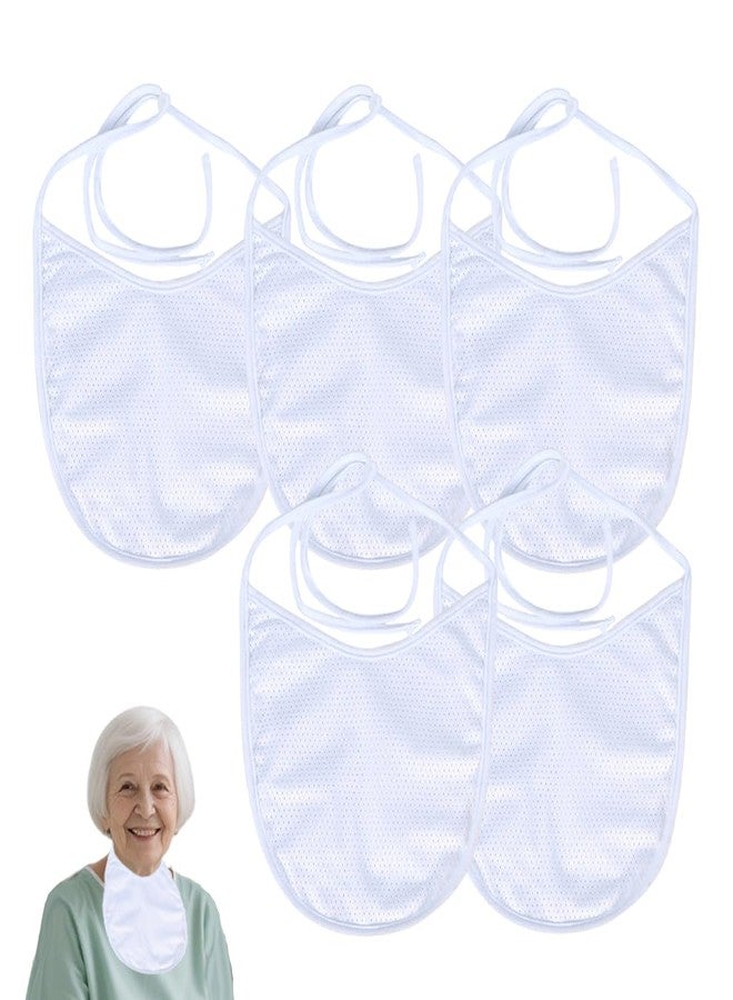 EHUCONMOV Breathable Tracheostomy Cover with Filter Layer & Adjustable Straps - Soft Mesh Post-Surgery Neck Stoma Protector for Adults,Practical Gift5 Pack-White, Large - Image 1