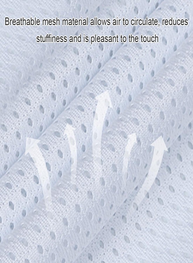 EHUCONMOV Breathable Tracheostomy Cover with Filter Layer & Adjustable Straps - Soft Mesh Post-Surgery Neck Stoma Protector for Adults,Practical Gift5 Pack-White, Large - Image 5