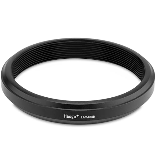 Haoge 49mm Lens UV Filter Adapter Ring for Fujifilm Fujinon X100VI X100V Camera fit 49mm UV CPL ND Filter Fit Original Lens Cap Black LAR-X55B - Image 2
