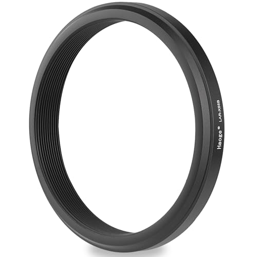 Haoge 49mm Lens UV Filter Adapter Ring for Fujifilm Fujinon X100VI X100V Camera fit 49mm UV CPL ND Filter Fit Original Lens Cap Black LAR-X55B - Image 1