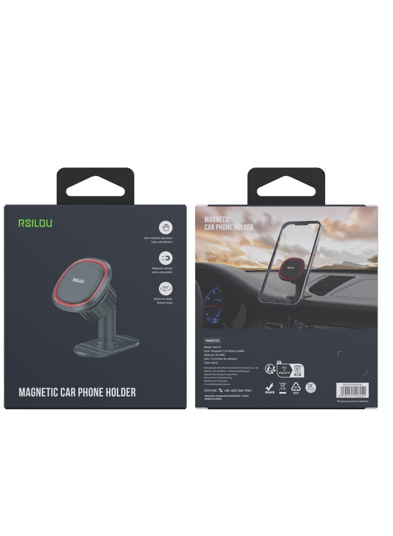 ارسيلو حامل مغناطيسي للسيارة R4510 ، تصميم شفط مغناطيسي قوي يحمل هاتفك بأمان، مرن ومقاوم للصدمات، ولا يتداخل مع الإشارة - Image 3