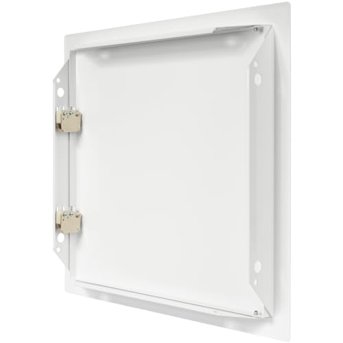 Vent Systems 12'' x 12'' Inch White Metal Access Panel with Click Function - Easy Access Doors - Access Panel for Drywall, Wall, Electrical and Plumbing Service Door - Image 2