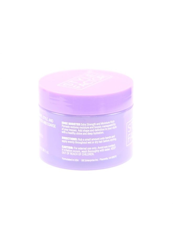 EDGEBOOSTER Style Factor Edge Booster Strong Hold Water-Based Pomade - Super Shine & Moisture 3.38oz (VIOLET CRYSTAL) - Image 3