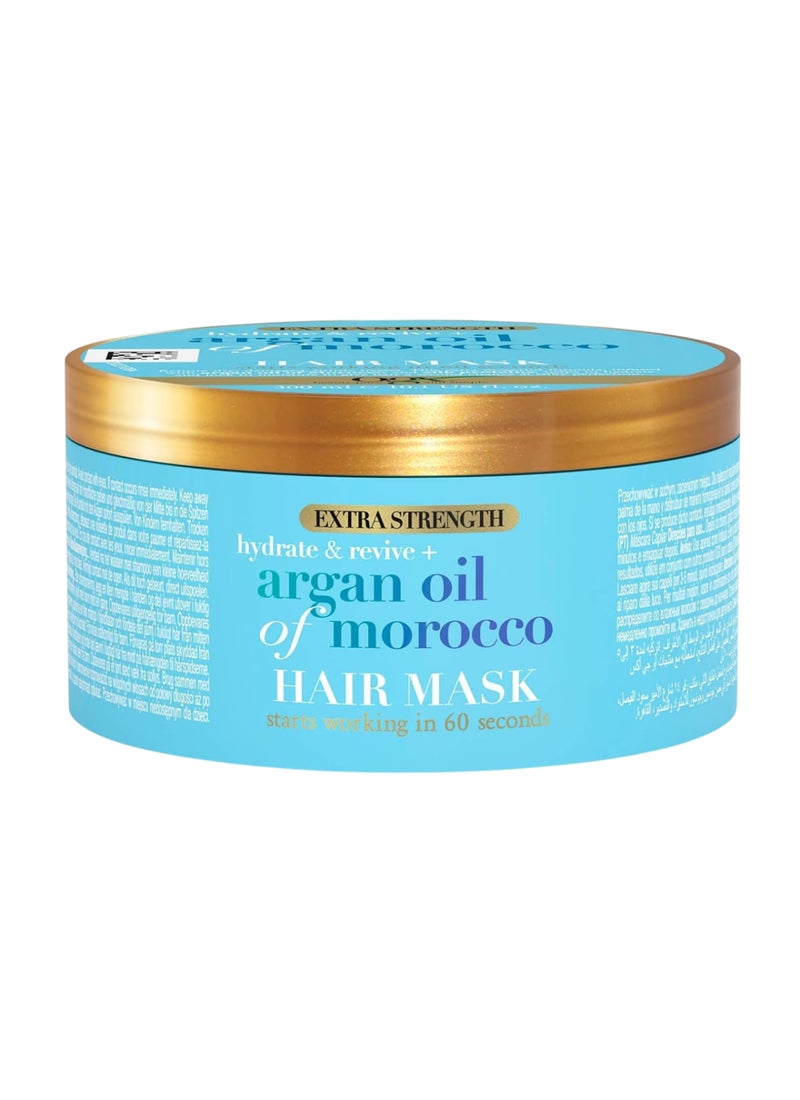 OGX, Hydrate and Revive + Argan Oil of Morocco, Organic Hair Mask, Deeply Moisturises and Strengthen Hair 300ml