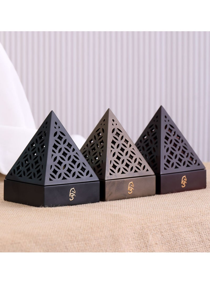 Radin Charcoal Incense Burner Bakhoor Burner Oud Frankincense Resin Incense Burner For Yoga Spa and Aromatherapy Office & Home Decor - Image 3