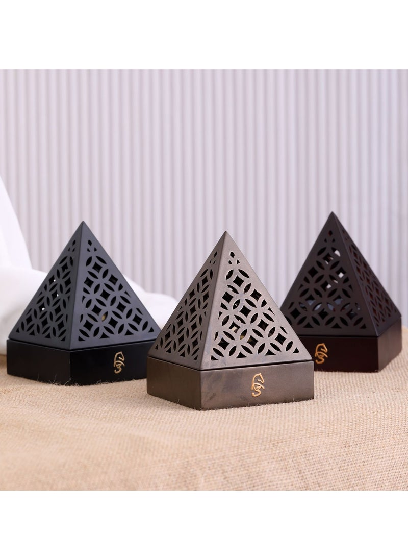 Radin Charcoal Incense Burner Bakhoor Burner Oud Frankincense Resin Incense Burner For Yoga Spa and Aromatherapy Office & Home Decor - Image 2