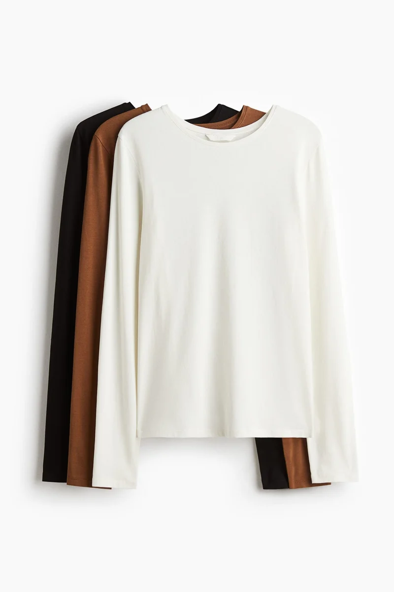 H&M 3-pack jersey tops