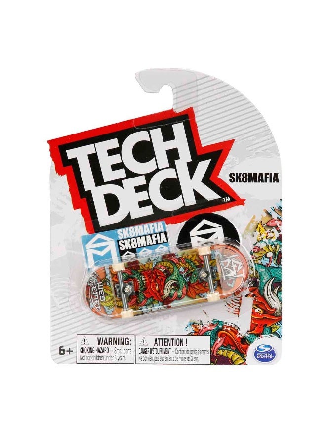 تيك ديك لوح التزلج التقني Tech Deck، لوح تزلج مصغر 96 مم بتصميمات أصلية، للأعمار من 6 سنوات فما فوق (قد تختلف الأنماط - يتم اختيار النمط عشوائيًا) - Image 5