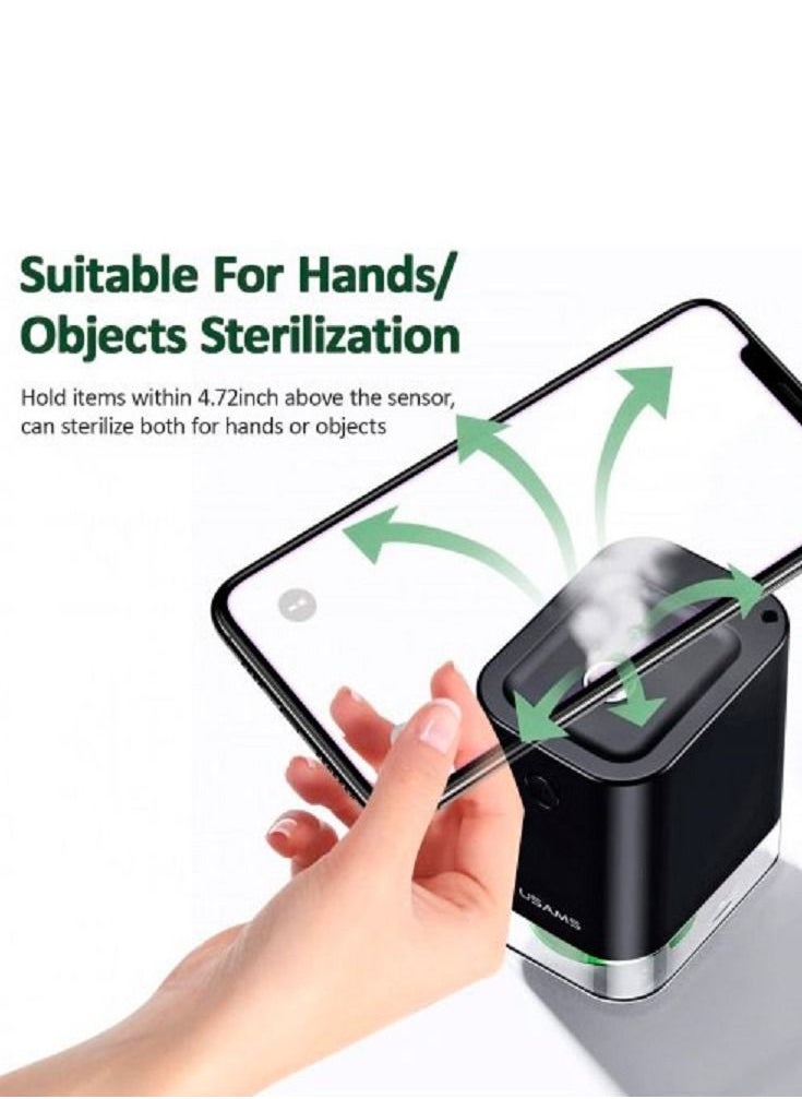 Usams - Portable Automatic Touchless Sprayer Hand Sanitizer Liquid Dispenser - Image 1