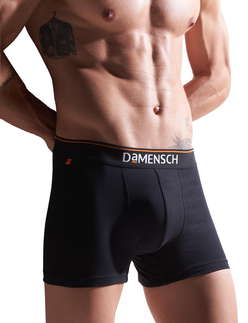 DAMENSCH Men's Deo-Cotton Deodorizing Trunk- Pack of 1- Sweet Black- X-Large - Image 1