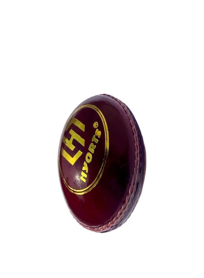 HYORTS Senior Official Hard & Seasoned 4 Pieces Leather Cricket Balls for Practice A Grade Handstitched Pack of 1 - Image 2