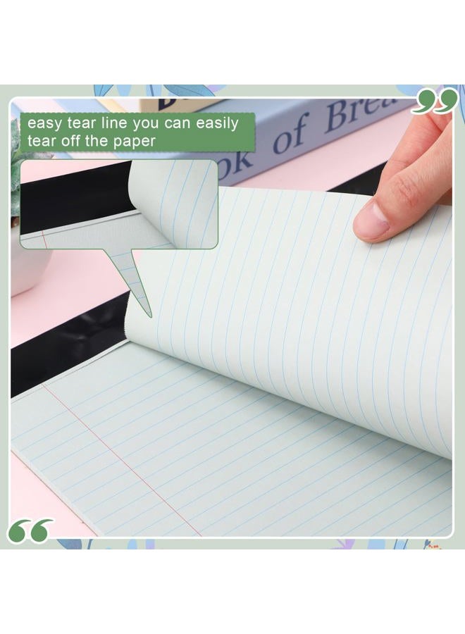 Lincia 11" x 9.5" Legal Pads College Ruled Notepad Landscape Notebook Horizontal Lined Notebook 80 Gsm Assorted Colors Paper Pastel Writing Pads for School Office, 40 Sheet(Boho Color,6 Pads) - Image 4