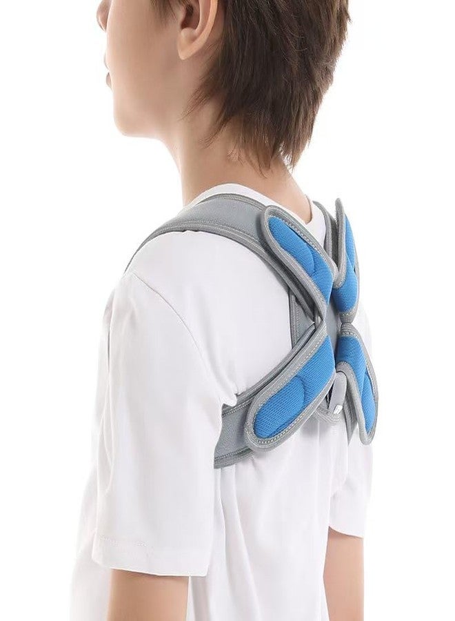 RousuMedi Pediatric Clavicle Support Brace, Upper Back Posture Corrector, Figure 8 Design for Kids, Collarbone and Shoulder Support (Medium:5~8yrs) - Image 2