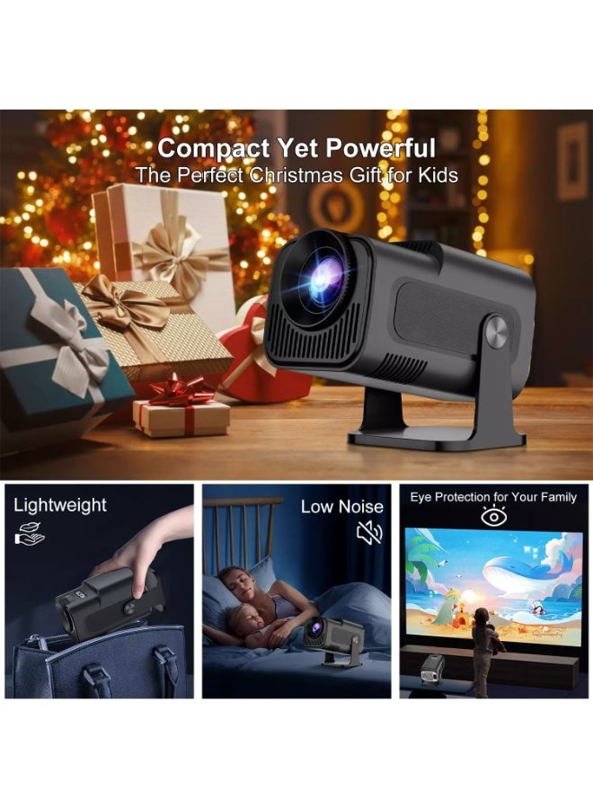 Smart 4K 1080P Projector With Built-in Apps, Wifi Bluetooth, Auto Keystone, Short Throw and 270 Adjustable - Mini Portable Outdoor Movie HY320 Mini - Image 4