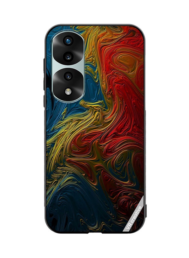 VR CREATIVE Protective Case Cover For Honor 70 Pro plus Flower Design Multicolour - Image 1